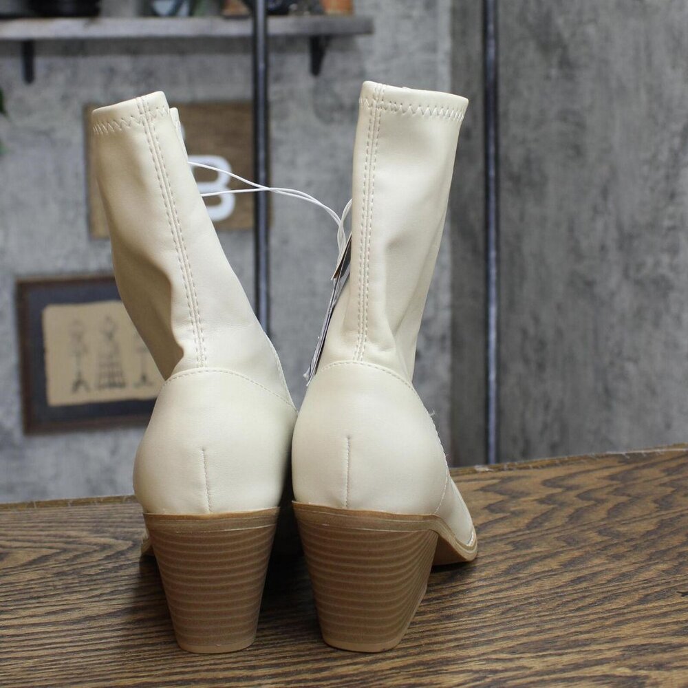 Universal Thread Women's Aubree Ankle Boots 88375051 Off White 7M - Picture 4 of 7